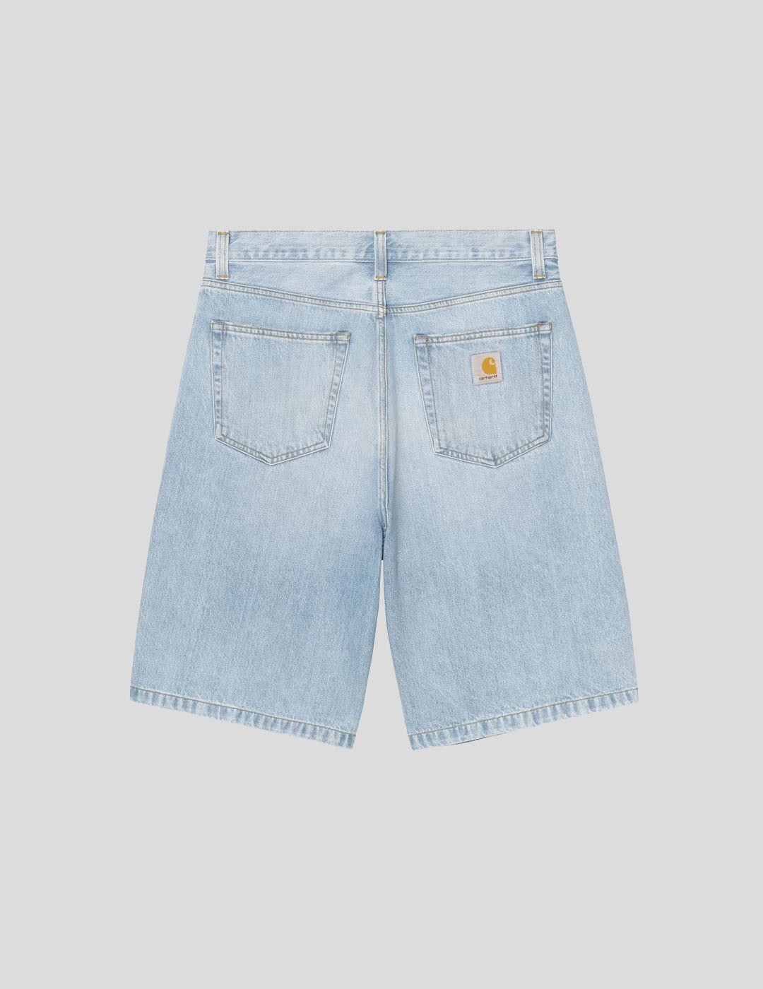 SHORTS CARHARTT WIP  LANDON SHORT  BLUE HEAVY WORM BLEACHED
