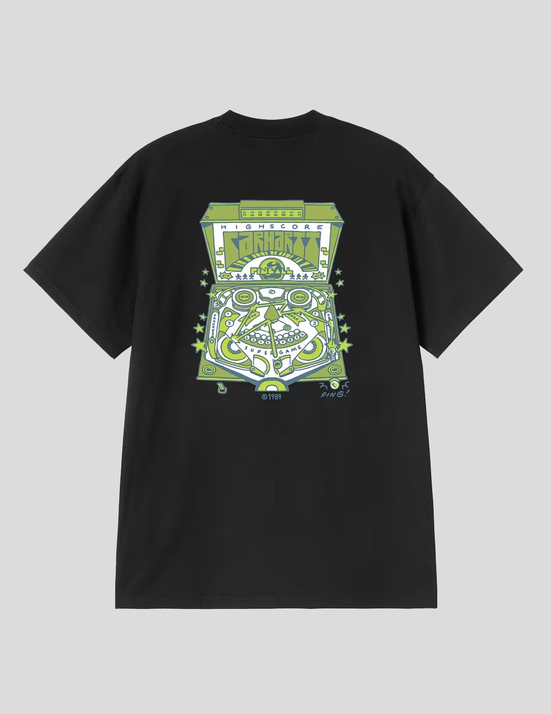CAMISETA CARHARTT WIP  PINBALL TEE  BLACK