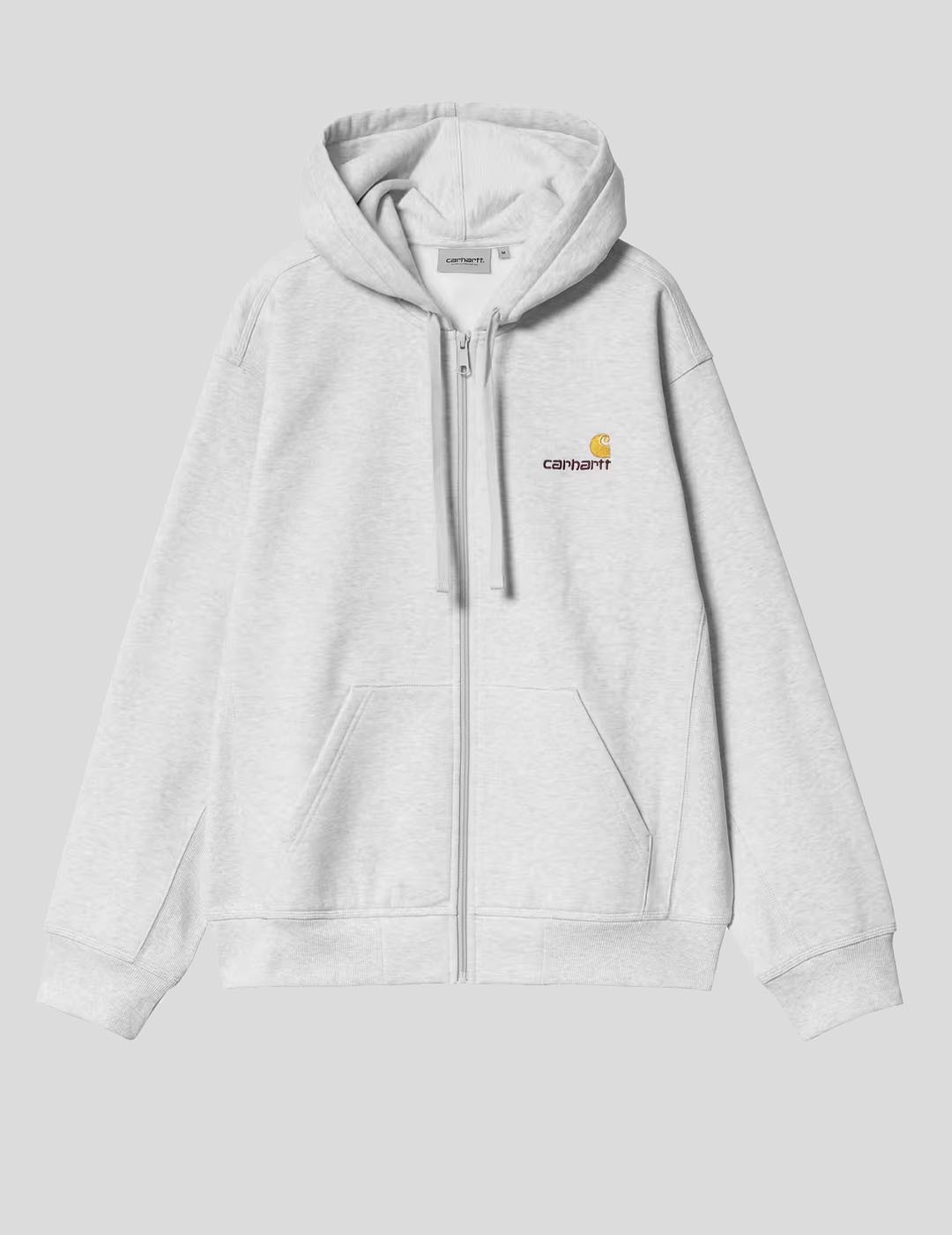 SUDADERA CARHARTT WIP  HOODED AMERICAN SCRIPT JACKET  ASH HEATHER