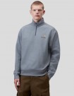 SUDADERA CARHARTT WIP  HALF ZIP AMERICAN SCRIPT  SHADY BLUE