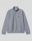 SUDADERA CARHARTT WIP  HALF ZIP AMERICAN SCRIPT  SHADY BLUE