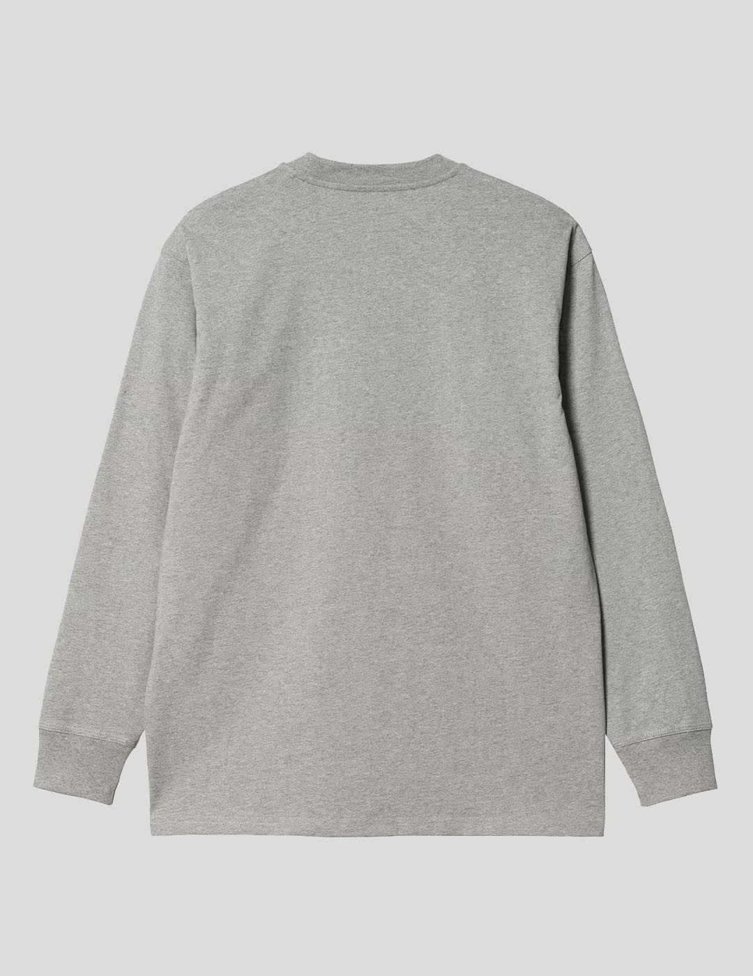 CAMISETA CARHARTT WIP  AMERICAN SCRIPT LS TEE  GREY HEATHER