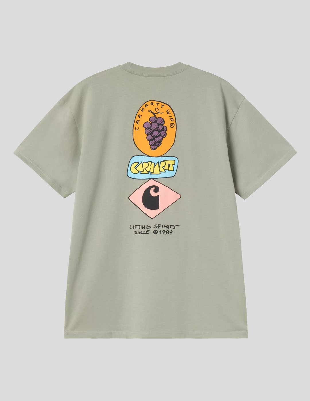 CAMISETA CARHARTT WIP  STACKED GRAPES TEE  SHADY GREEN