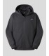 SUDADERA THE NORTH FACE ESSENTIAL OVERSIZE FULL ZIP HOODIE  ANTHRACITE GREY 