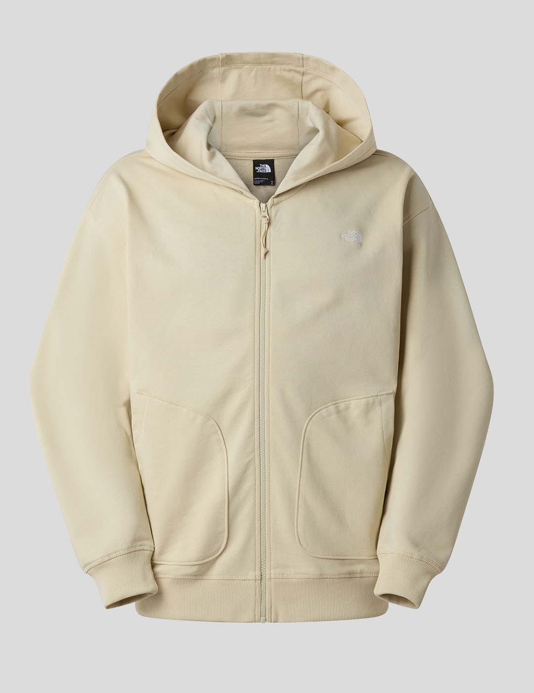 SUDADERA THE NORTH FACE ESSENTIAL OVERSIZE FULL ZIP HOODIE  DESERT STONE