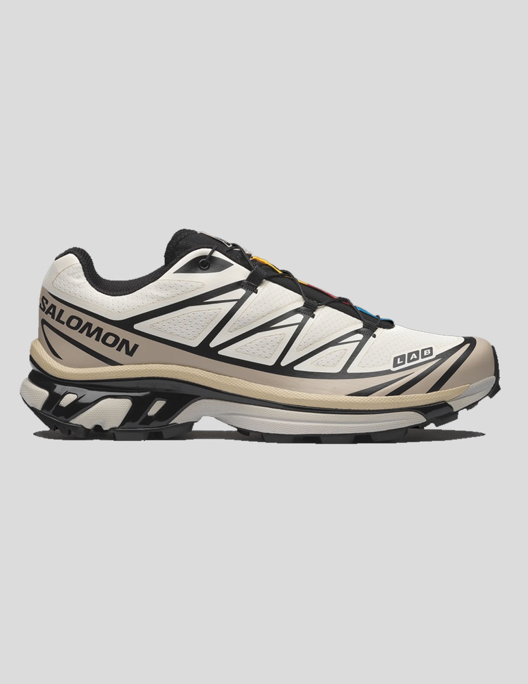 ZAPATILLAS SALOMON XT-6   VANILA-BLACK-SILVER
