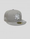 GORRA NEW ERA NY YANKEES MLB SCRIBBLE 59FIFTY  GREY