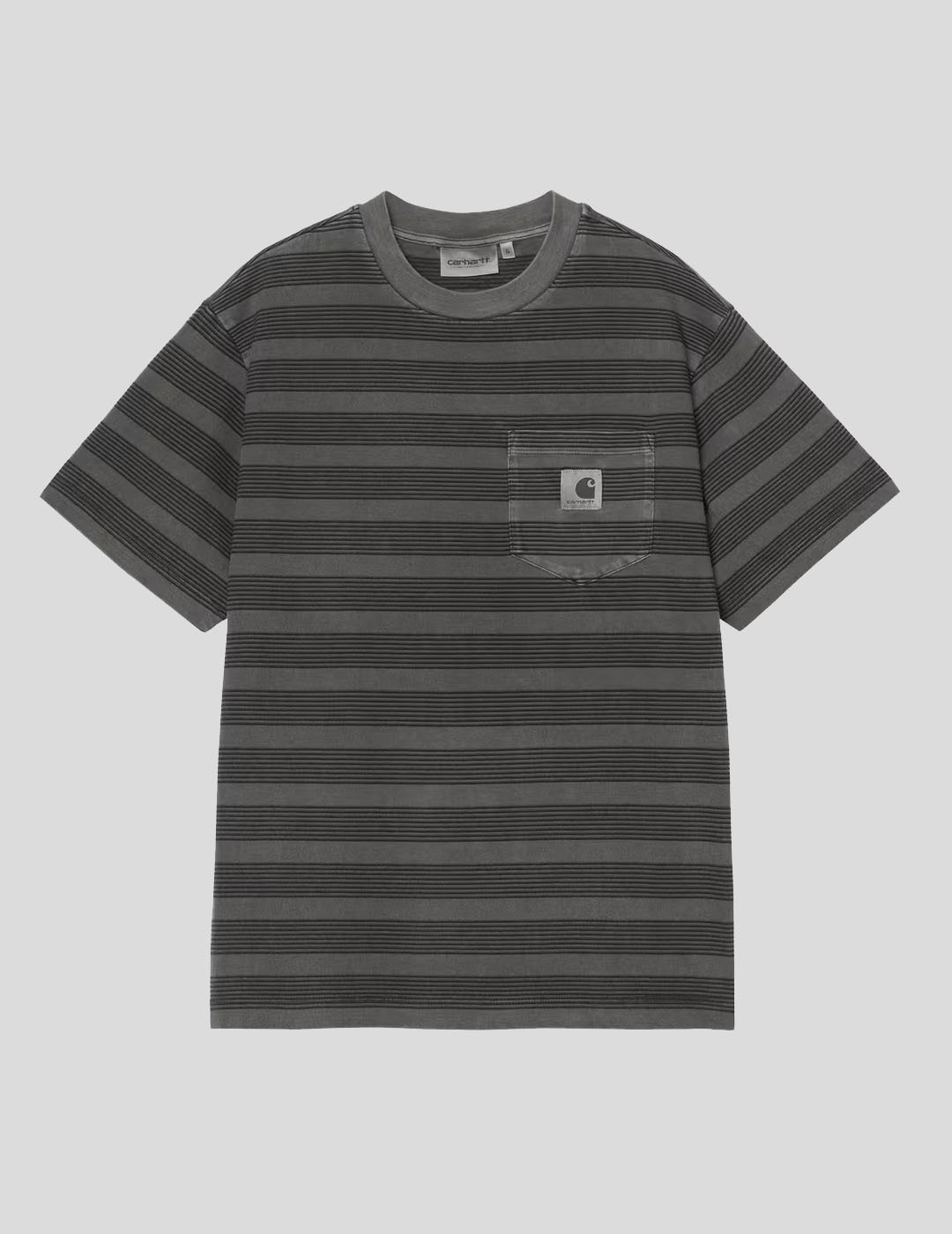 CAMISETA CARHARTT WIP  W' HANSON POCKET TEE  BLACK-GARMENT DYED
