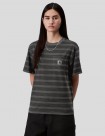CAMISETA CARHARTT WIP  W' HANSON POCKET TEE  BLACK-GARMENT DYED