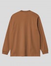 CAMISETA CARHARTT WIP  POCKET LS TEE   HAMILTON BROWN 
