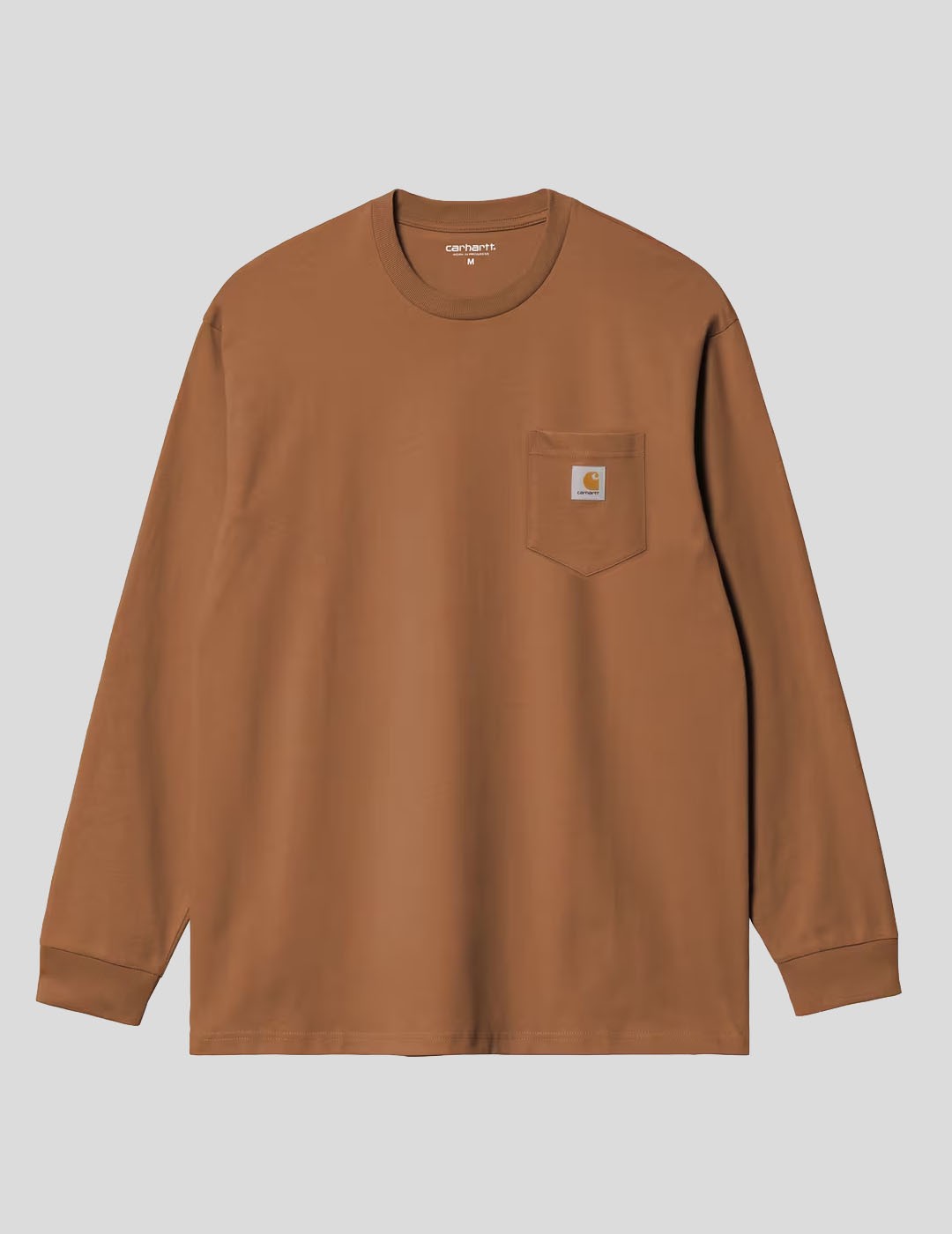 CAMISETA CARHARTT WIP  POCKET LS TEE   HAMILTON BROWN 