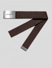 CINTURÓN CARHARTT WIP  CLIP BELT CHROME  TOBACCO