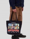 MOCHILA CARHARTT WIP  CANVAS GRAPHIC TOTE  WIPTOPIA 2 BLACK