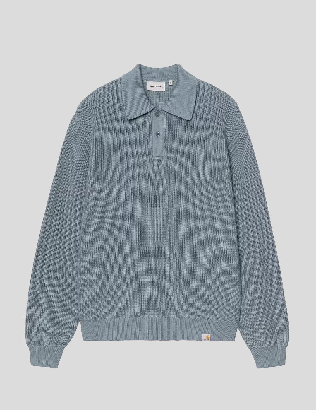 CAMISETA CARHARTT WIP  LS MILES POLO   SHADY BLUE