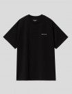 CAMISETA CARHARTT WIP  SCRIPT EMBROIDERY TEE   BLACK-WHITE