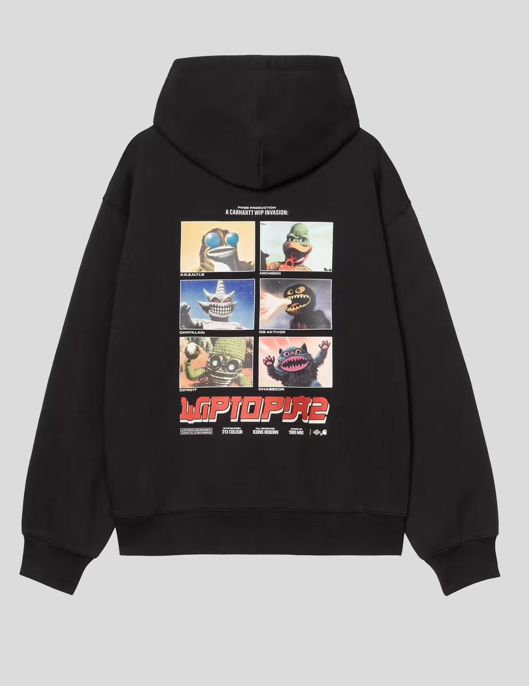SUDADERA CARHARTT WIP  HOODED WIPTOPIA II   BLACK