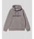 SUDADERA CARHARTT WIP  HOODED CARHARTT SWEATSHIRT  SHADY GREY-DARK NAVY