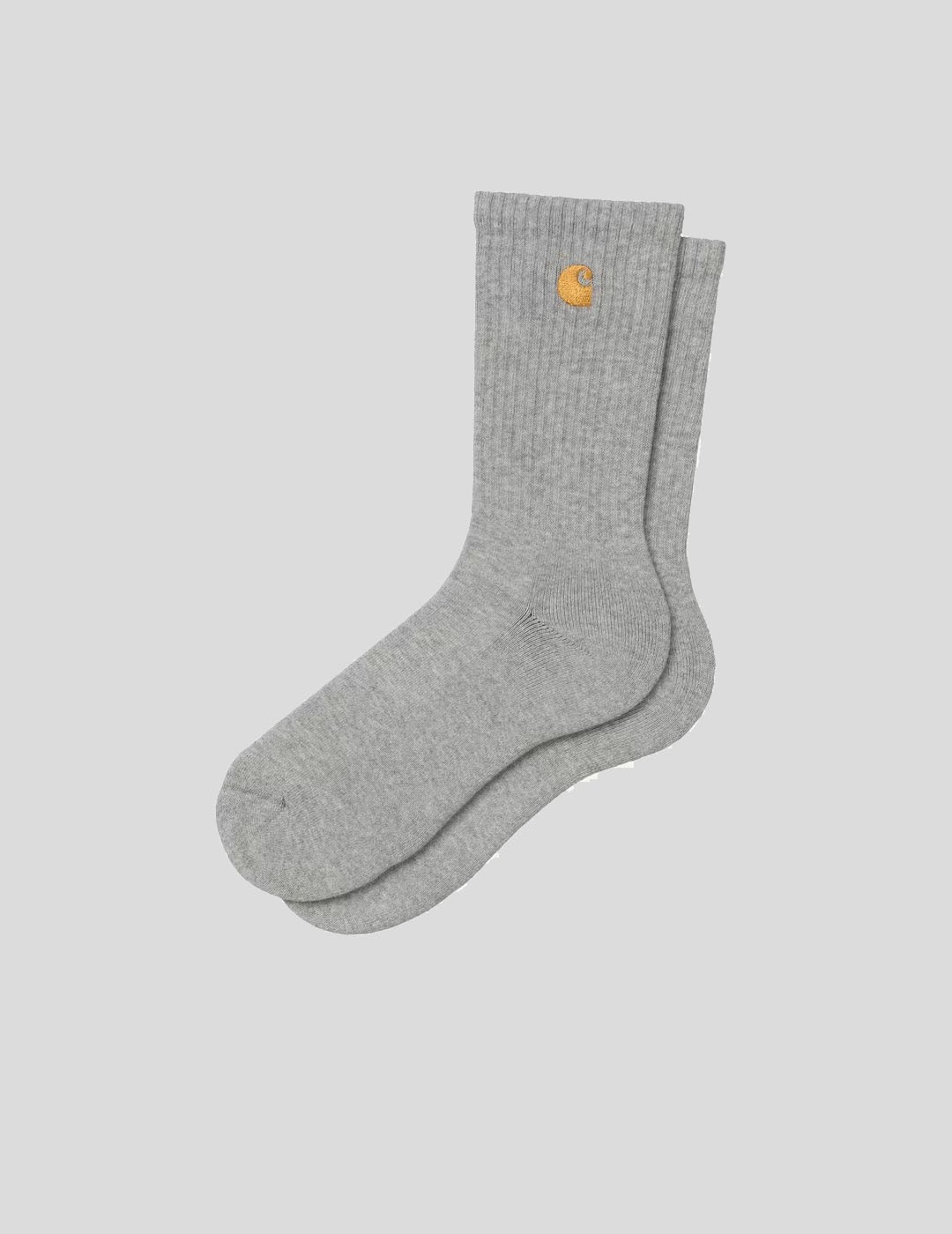 CALCETINES CARHARTT WIP  CHASE SOCKS  GREY HEATHER-GOLD