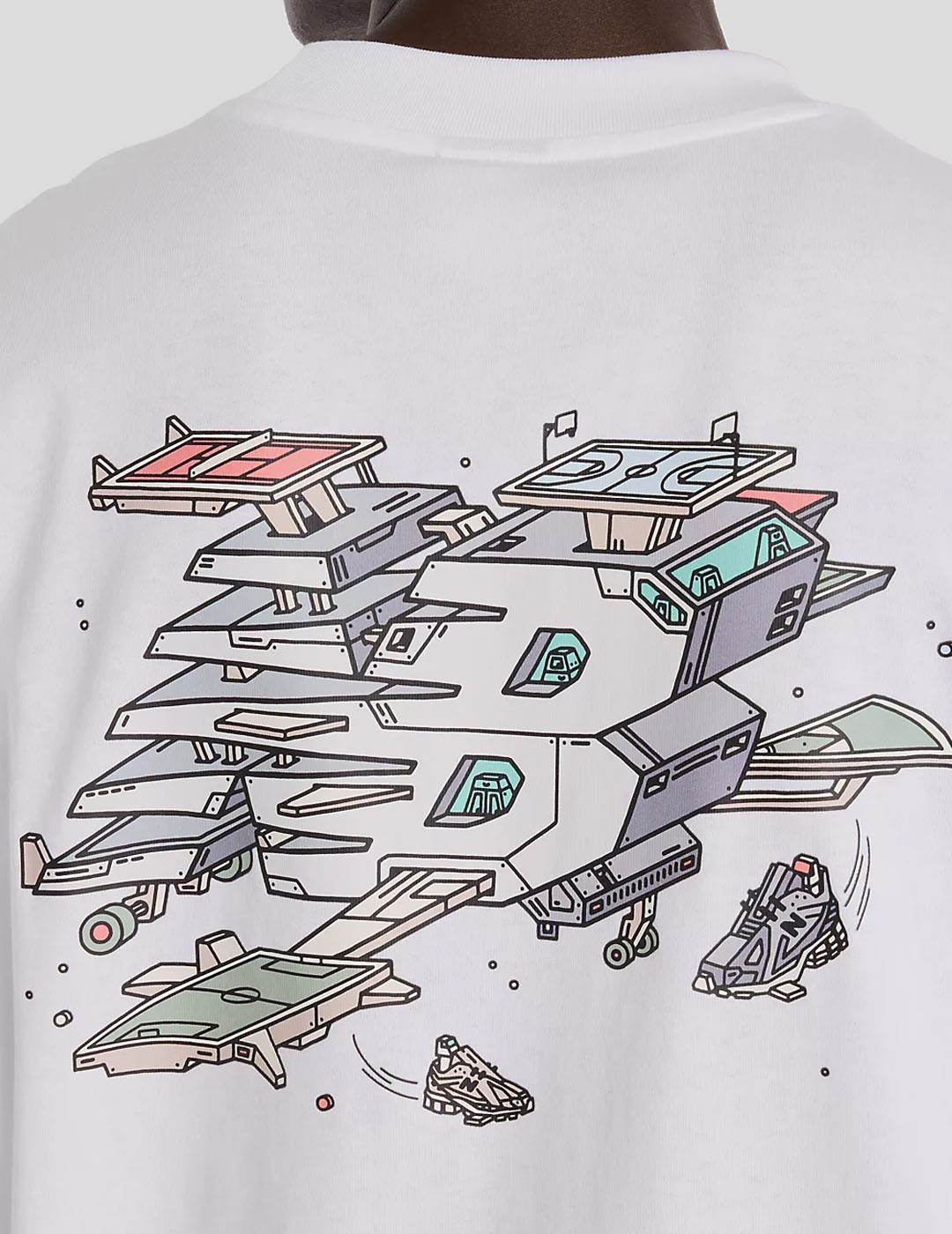 CAMISETA NEW BALANCE GHICA SPORT STATION OVERSIZED TEE  WHITE