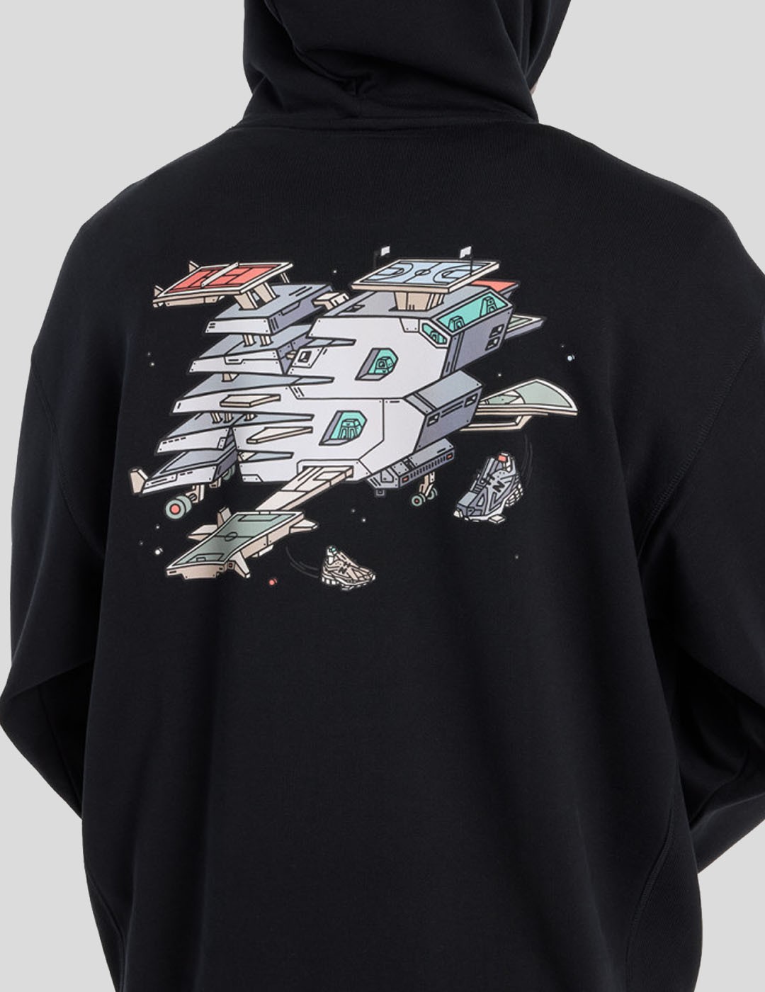 SUDADERA NEW BALANCE GHICA SPORT STATION HOODIE  BLACK 