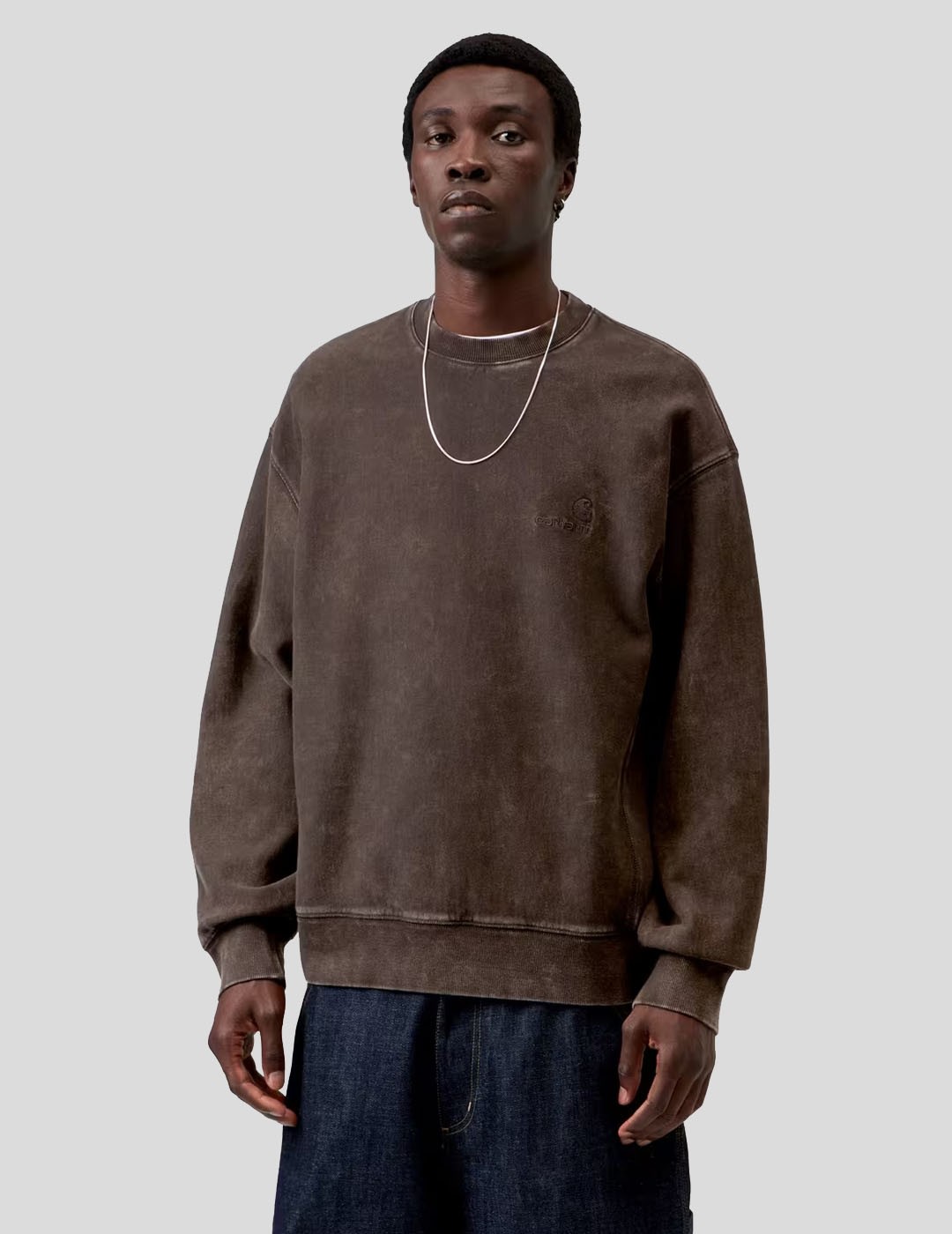 SUDADERA CARHARTT WIP  LAMBERT SWEAT  TOBACCO