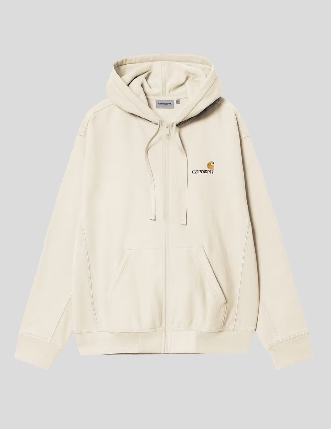 SUDADERA CARHARTT WIP  HOODED AMERICAN SCRIPT JACKET  NATURAL 