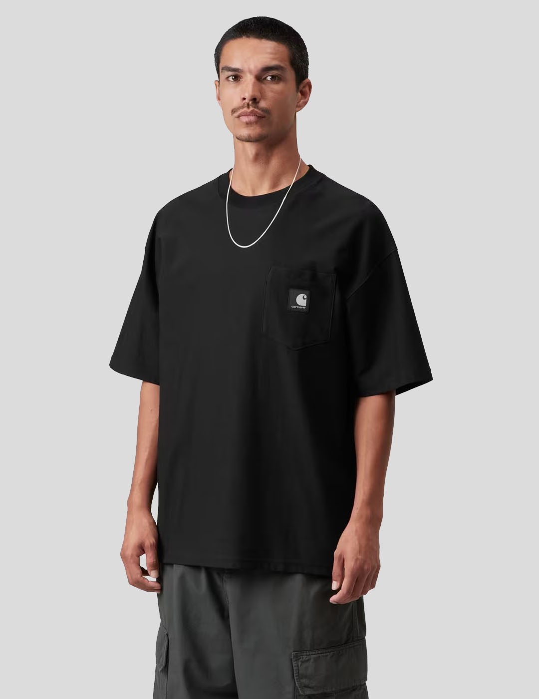 CAMISETA CARHARTT WIP  OG LOOSE POCKET TEE  BLACK