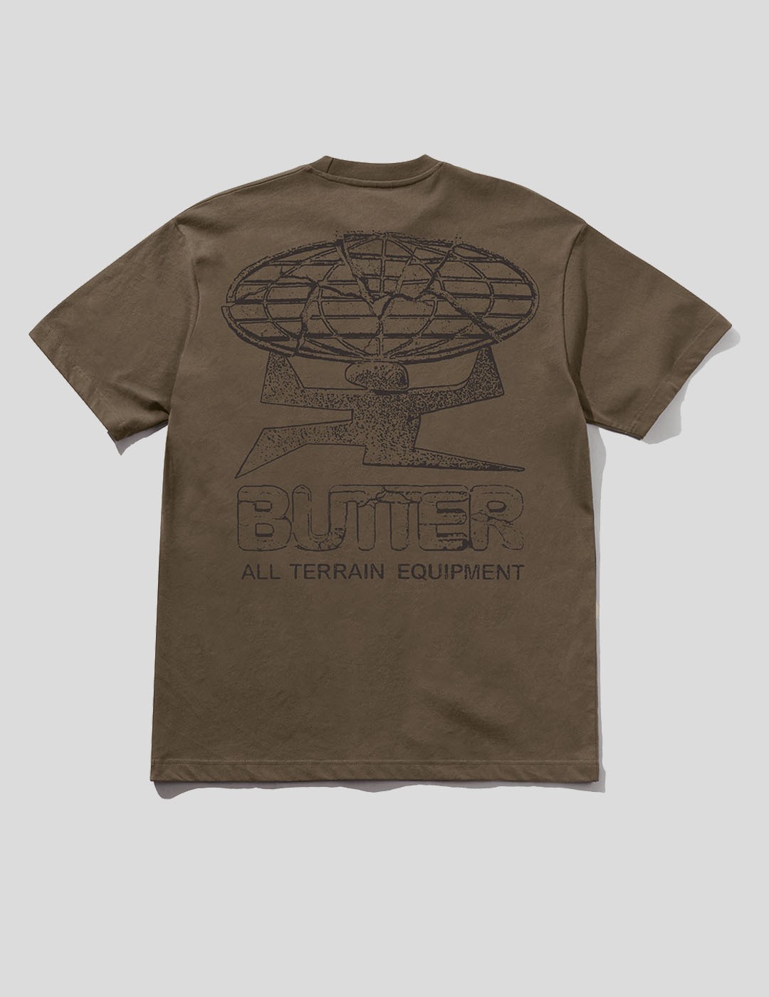 CAMISETA BUTTER GOODS TERRAIN TEE  DARK TAUPE