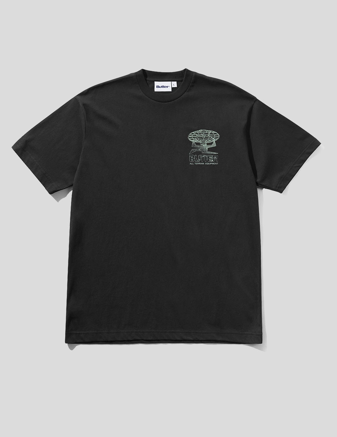 CAMISETA BUTTER GOODS TERRAIN TEE  BLACK