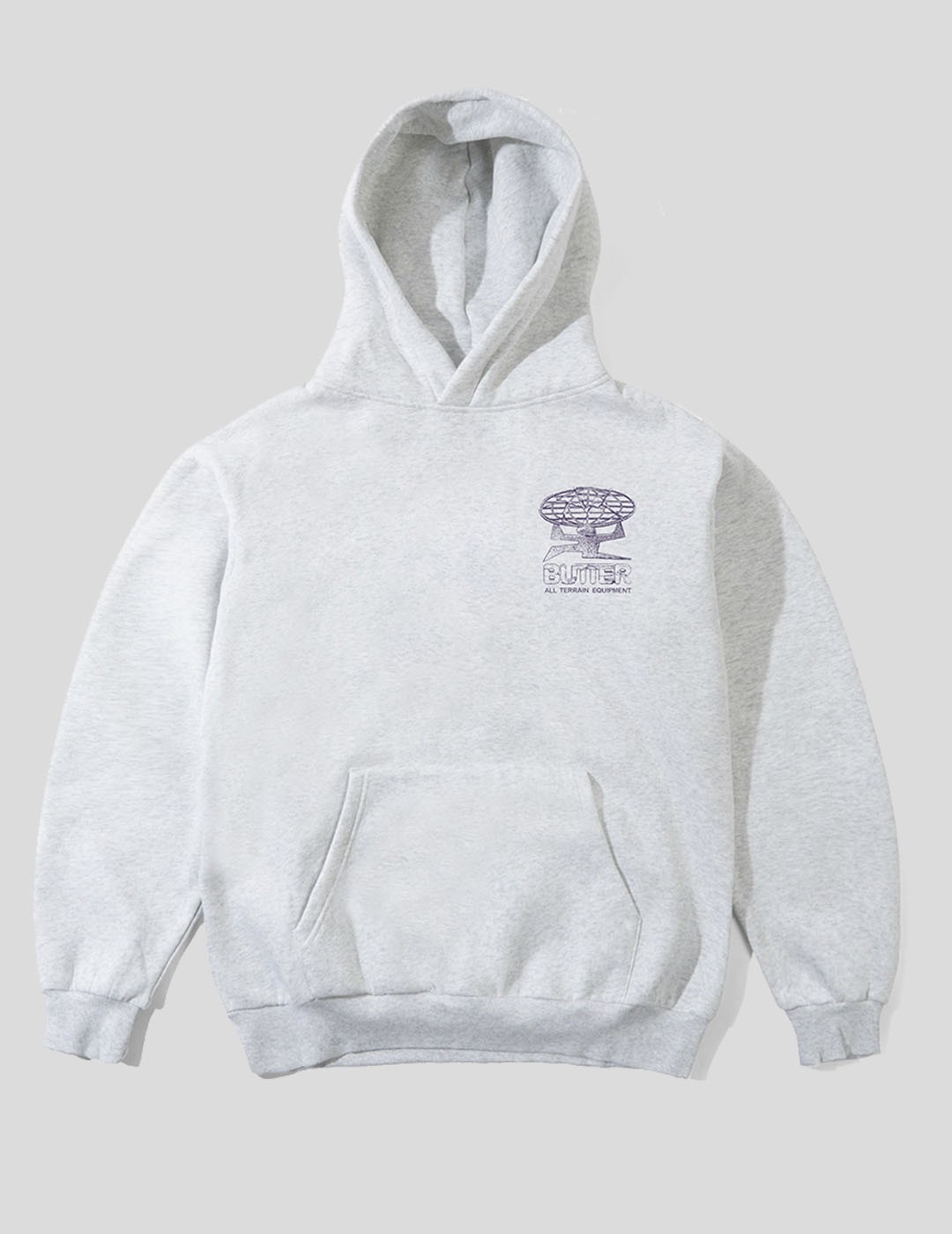 SUDADERA BUTTER GOODS TERRAIN PULLOVER HOODIE  ASH HEATHER