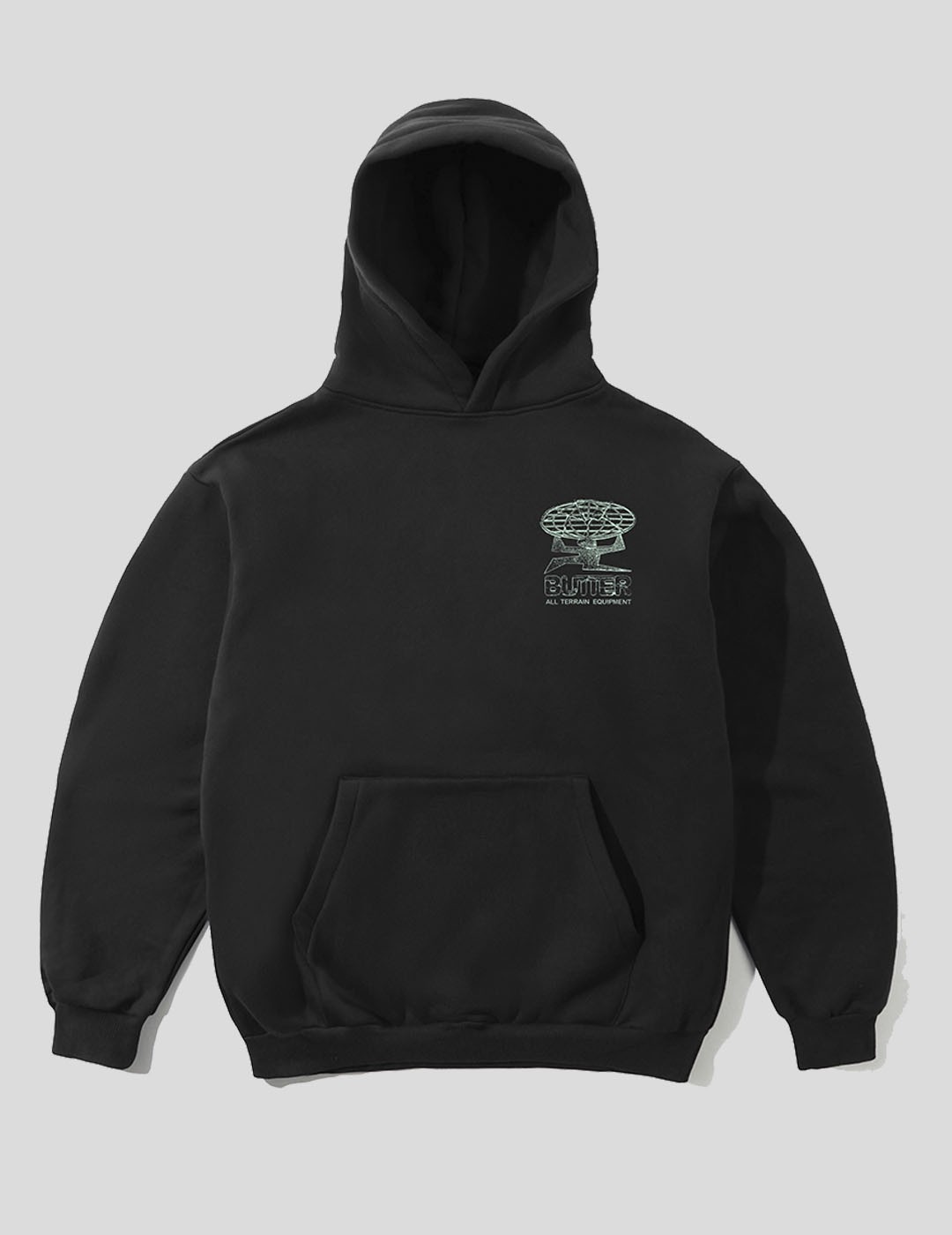 SUDADERA BUTTER GOODS TERRAIN PULLOVER HOODIE  BLACK
