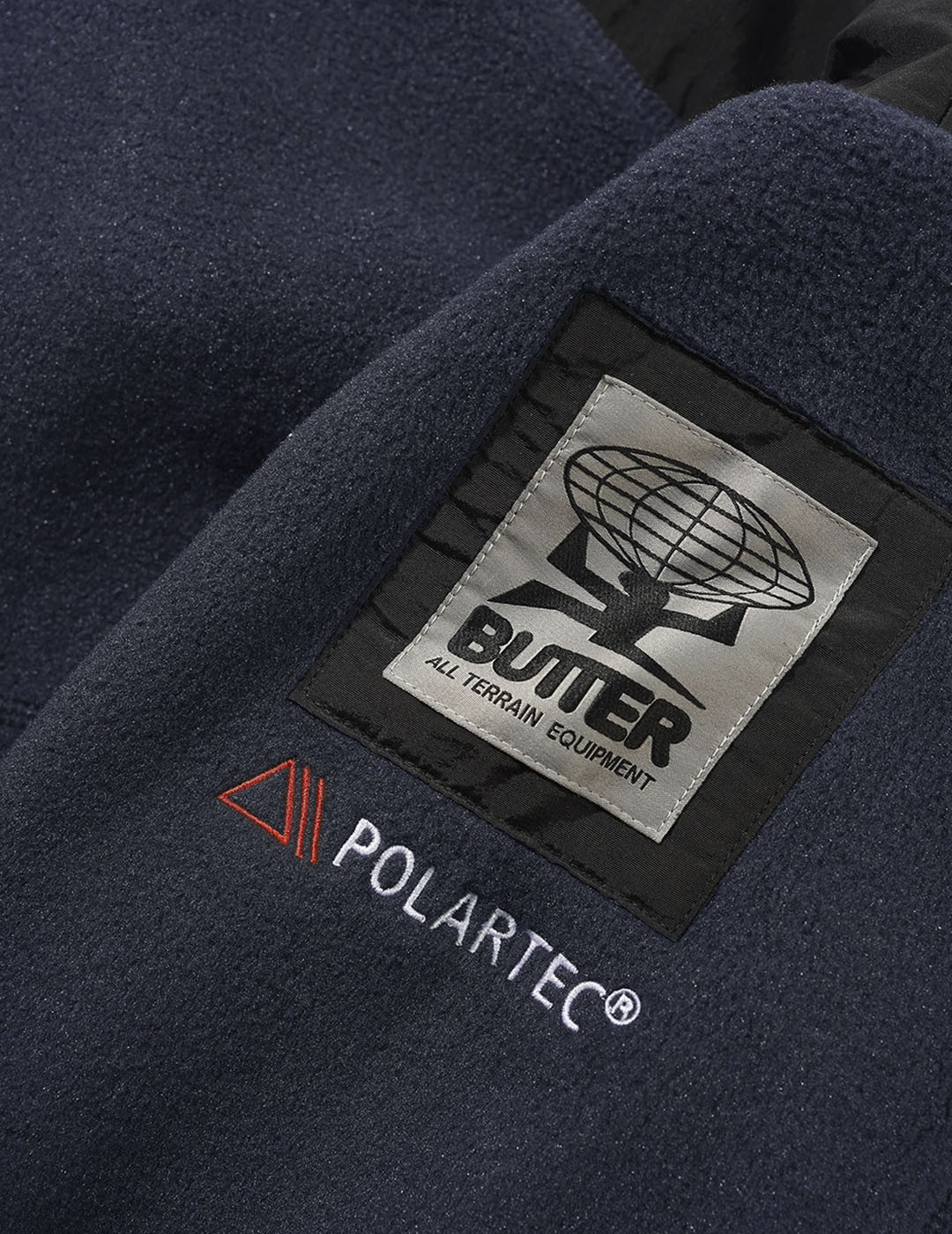 SUDADERA BUTTER GOODS POLARTEC 1-4 ZIP PULLOVER  NAVY