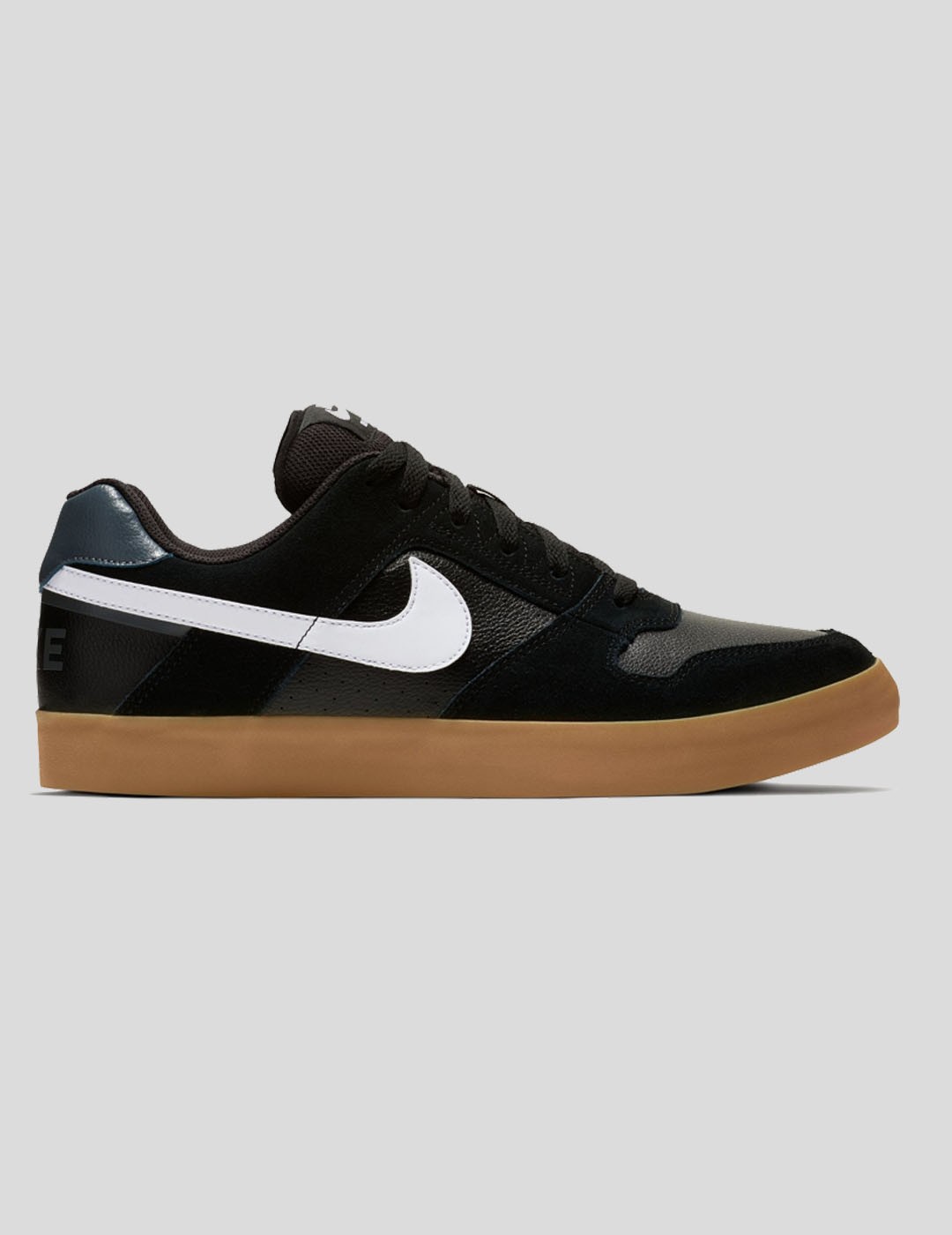 ZAPATILLAS NIKE SB DELTA FORCE VULC  BLACK-WHITE-GUM LIGHT BROWN