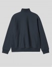 SUDADERA CARHARTT WIP  HALF ZIP AMERICAN SCRIPT  DEEP NIGHT 