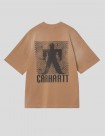 CAMISETA CARHARTT WIP  BRICKY MAN TEE  H BROWN-STONE DYED