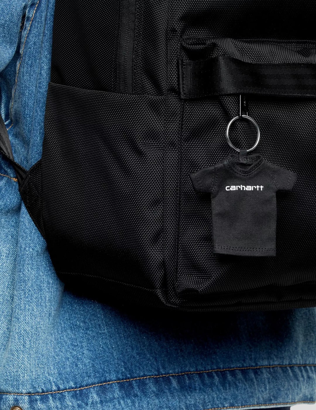 ACCESORIOS CARHARTT WIP  MINI SCRIPT KEYCHAIN  BLACK