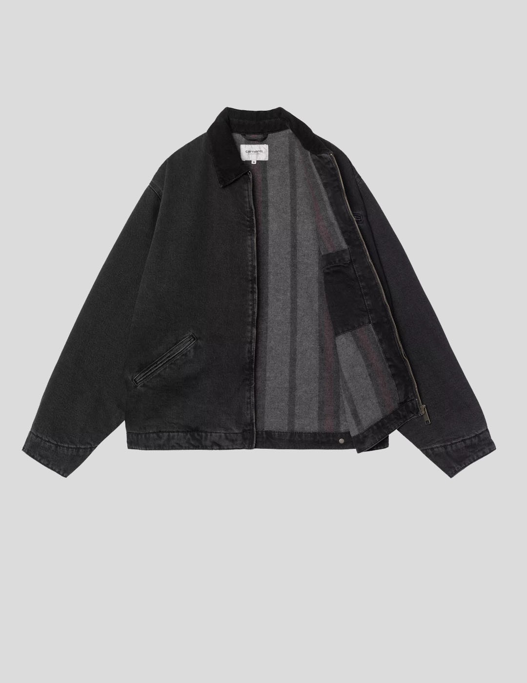 CHAQUETA CARHARTT WIP  OG DETROIT JACKET   BLACK-STONE WASHED