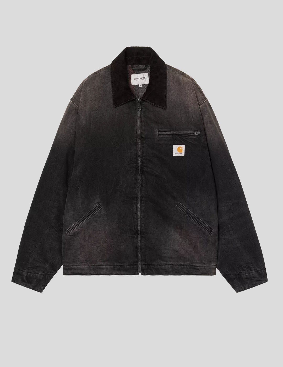 CHAQUETA CARHARTT WIP  OG DETROIT JACKET   BLACK-TOBACCO USED WASH