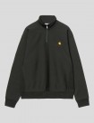 SUDADERA CARHARTT WIP  HALF ZIP AMERICAN SCRIPT  RAVEN