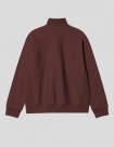 SUDADERA CARHARTT WIP  HALF ZIP AMERICAN SCRIPT  AMARONE