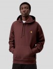 SUDADERA CARHARTT WIP  HOODED AMERICAN SCRIPT SWEATSHIRT  AMARONE