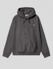 SUDADERA CARHARTT WIP  HOODED AMERICAN SCRIPT SWEATSHIRT  GRAPHITE