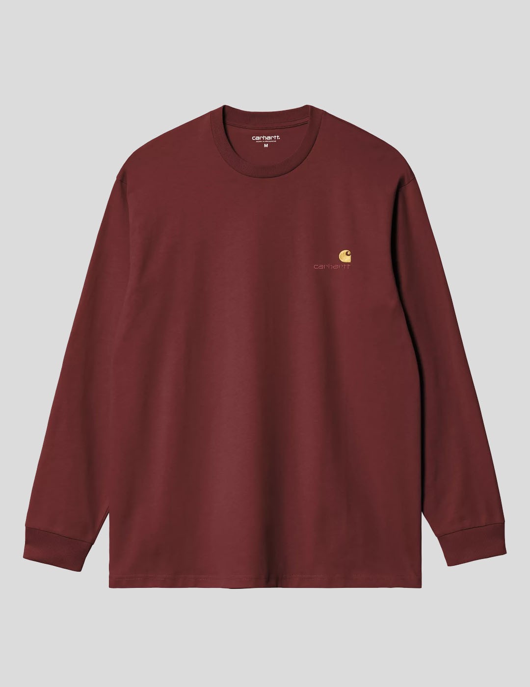 CAMISETA CARHARTT WIP  AMERICAN SCRIPT LS TEE  AMARONE