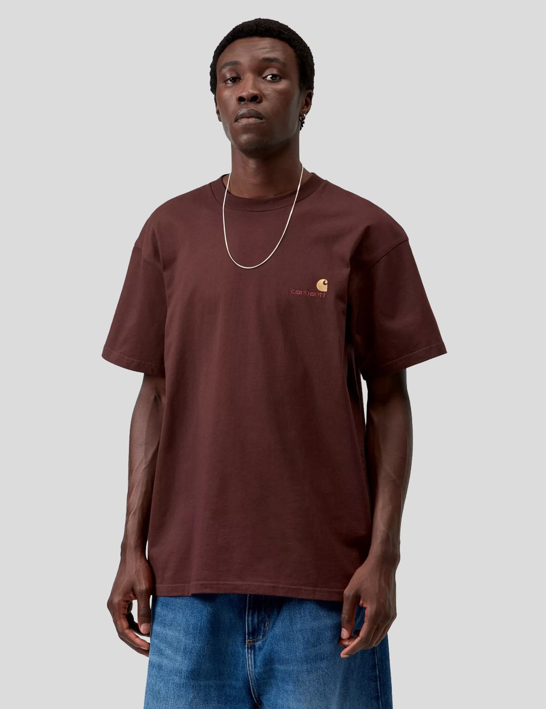 CAMISETA CARHARTT WIP  AMERICAN SCRIPT TEE  AMARONE