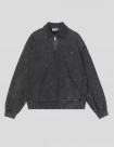 SUDADERA CARHARTT WIP  LAMBERT POLO SWEAT  BLACK MOON WASH