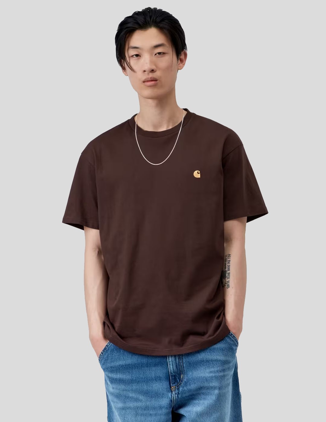 CAMISETA CARHARTT WIP  CHASE TEE     PALISANDER