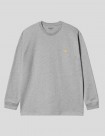CAMISETA CARHARTT WIP  CHASE LS TEE  GREY HEATHER