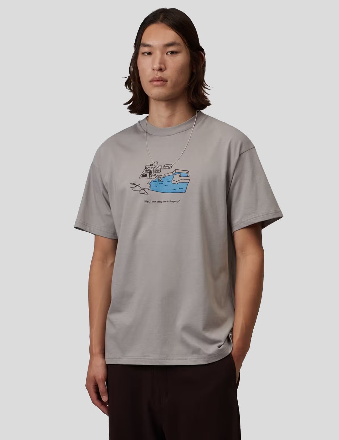 CAMISETA CARHARTT WIP  ICE FISHING TEE  SHADY GREY