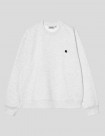 SUDADERA CARHARTT WIP  MACK SWEATSHIRT  ASH HEATHER-BLACK