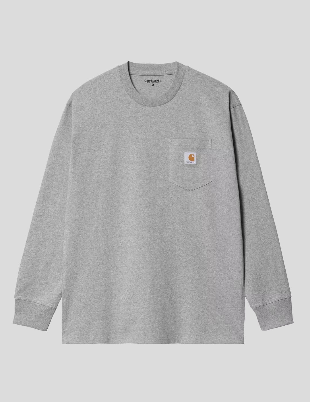 CAMISETA CARHARTT WIP  POCKET LS TEE   GREY HEATHER